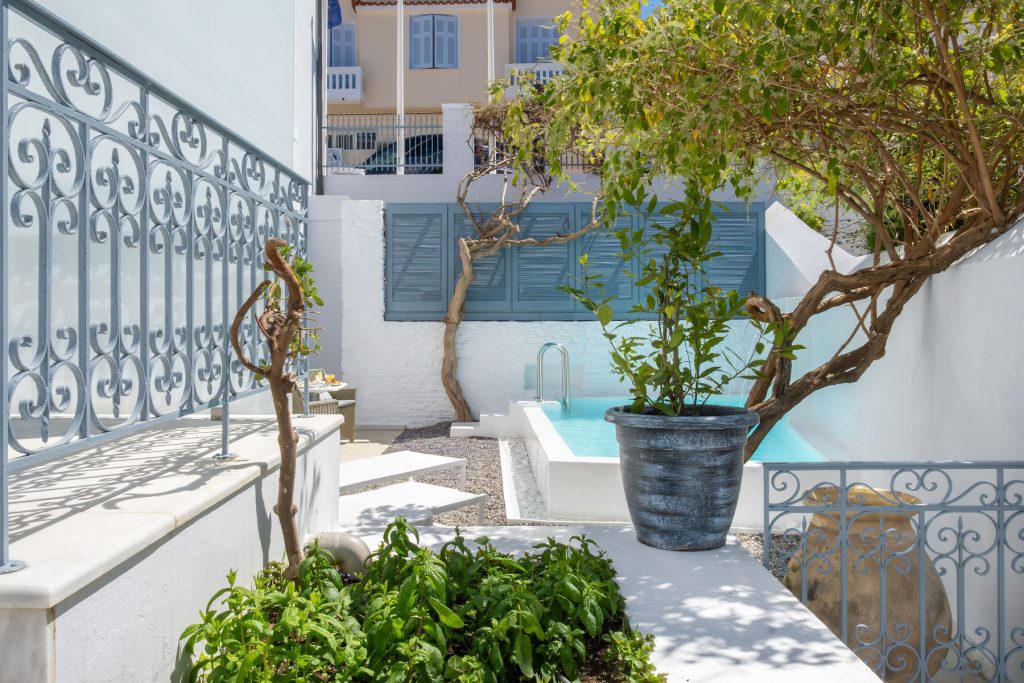 2 room suite private pool andros island 05